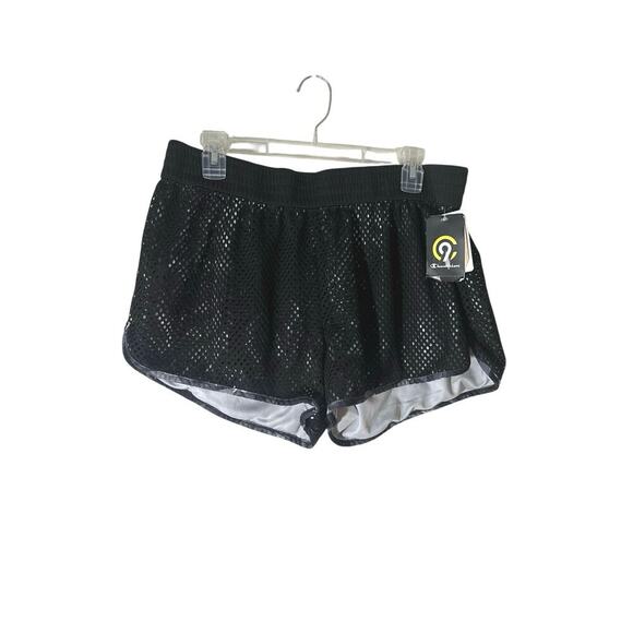 Champion Black Mesh Athletic Shorts XXL | Lightweight Gym Running Shorts | New - Picture 1 of 4